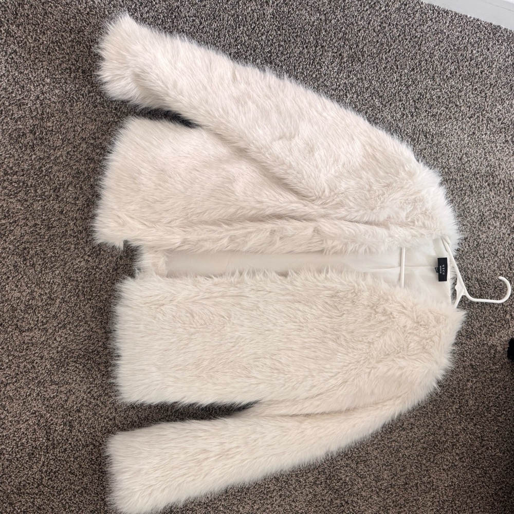 Vici Soft Cream Faux Fur Jacket